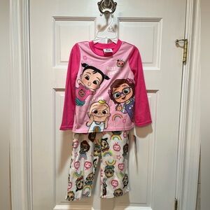 NWT Cocomelon Toddler Girls Fleece Pajamas PJs 3T